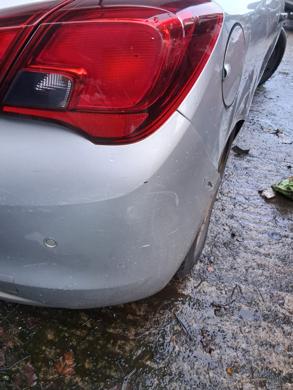 2018 VAUXHALL CORSA E 3 DOOR CORSA VAN COMPLETE REAR BUMPER WITH SENSORS SILVER