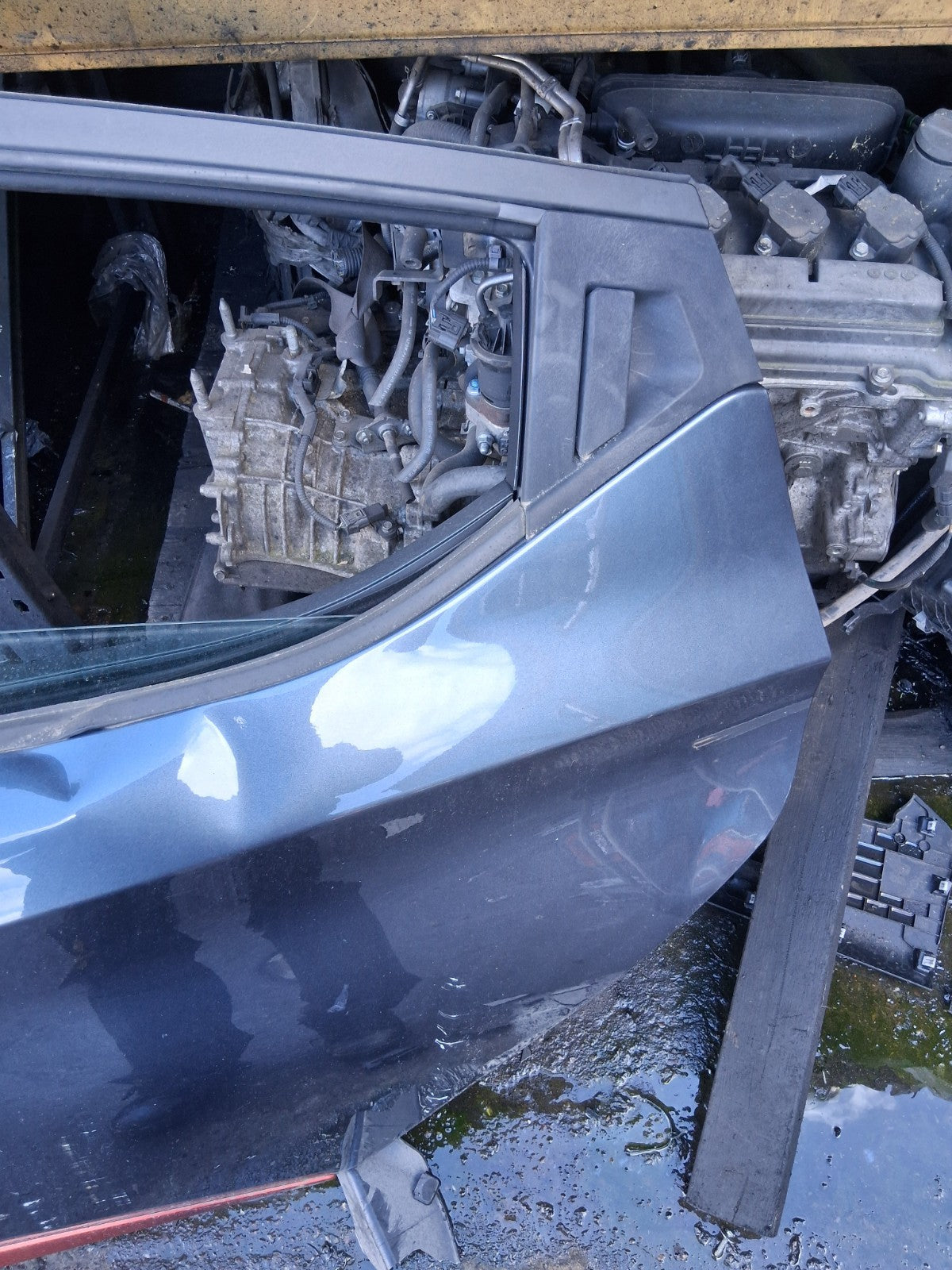 2018 NISSAN MICRA K14 NSR PASSENGER SIDE REAR COMPLETE DOOR GREY TITANIUM KPN