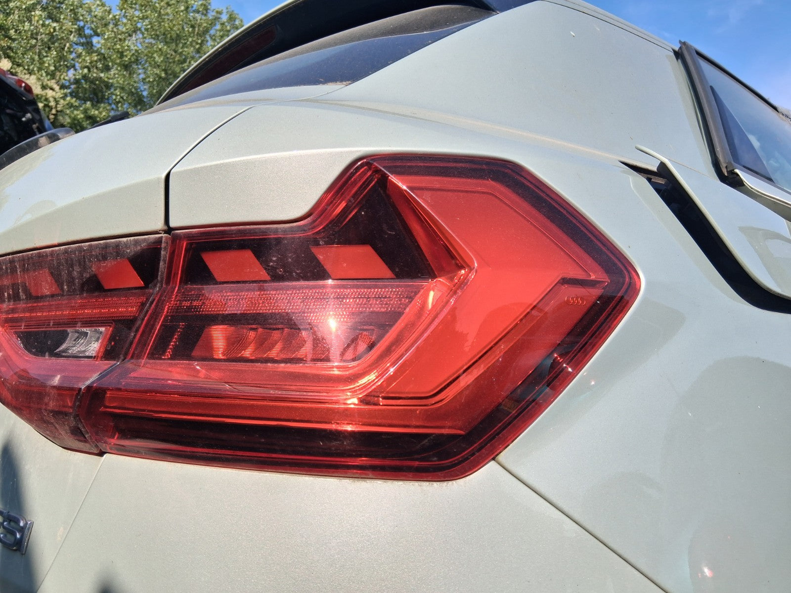 2023 AUDI A1 SPORT MK2 REAR COMPLETE BUMPER DEW SILVER METALLIC LX7E X7E