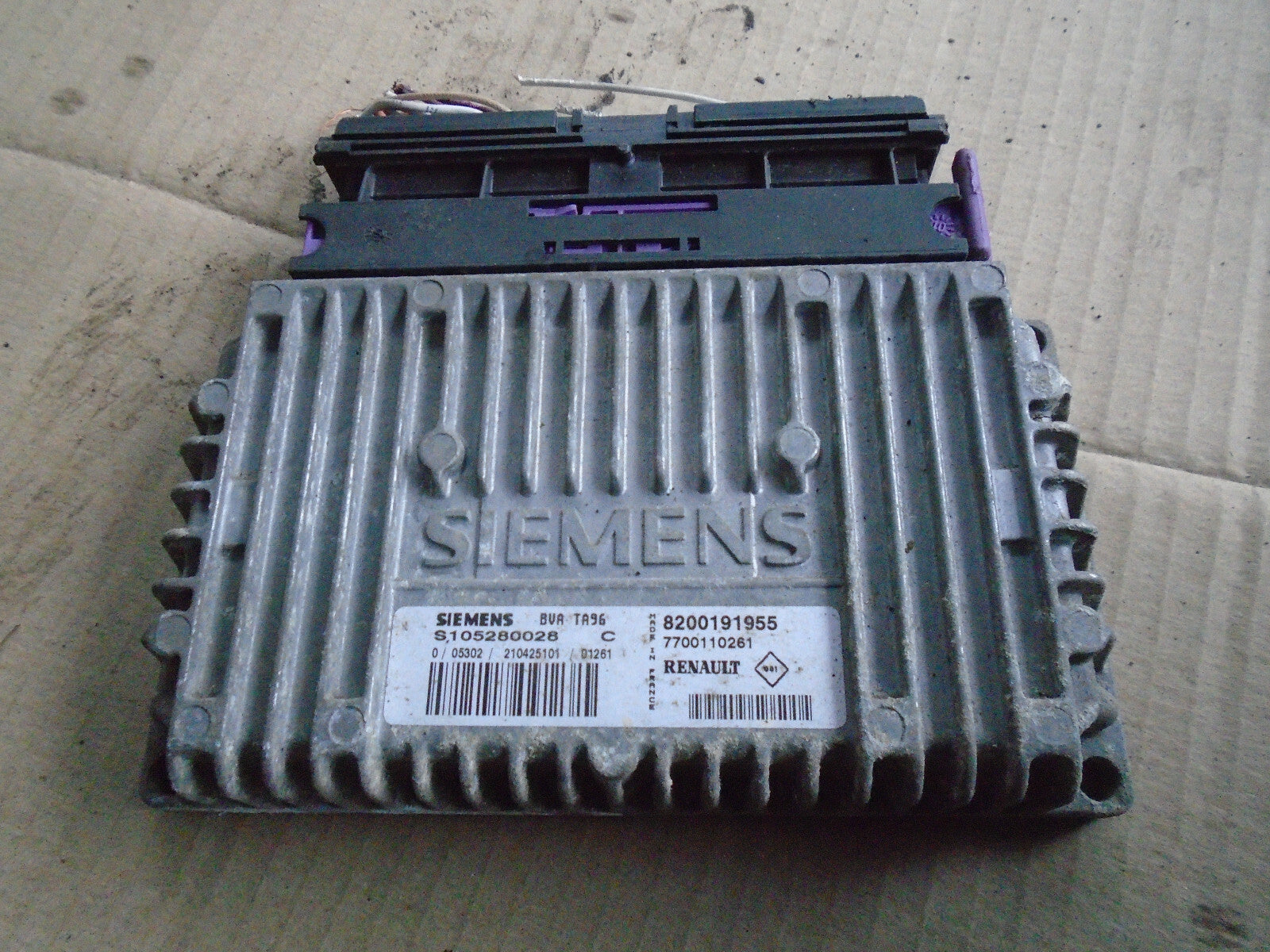 RENAULT MEGANE MK1 2001 1.6 PETROL ECU ENGINE CONTROL MODULE UNIT 8200191955