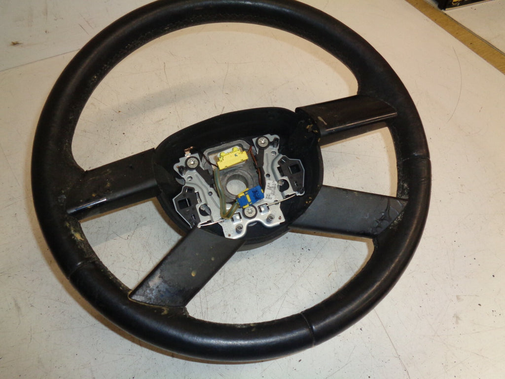 VW VOLKSWAGEN 4 SPOKE BLACK STEERING WHEEL 1T0419091B