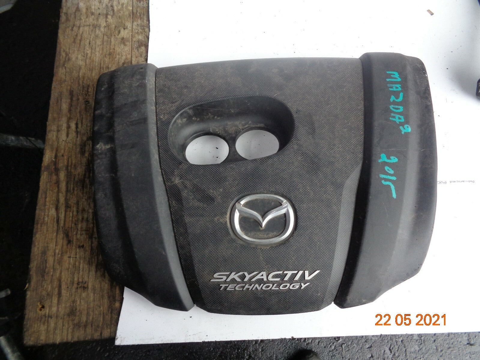 MADZA 2 MK4 DJ DL 2015 PETROL SKYACTIVE TOP PLASTIC ENGINE COVER TRIM