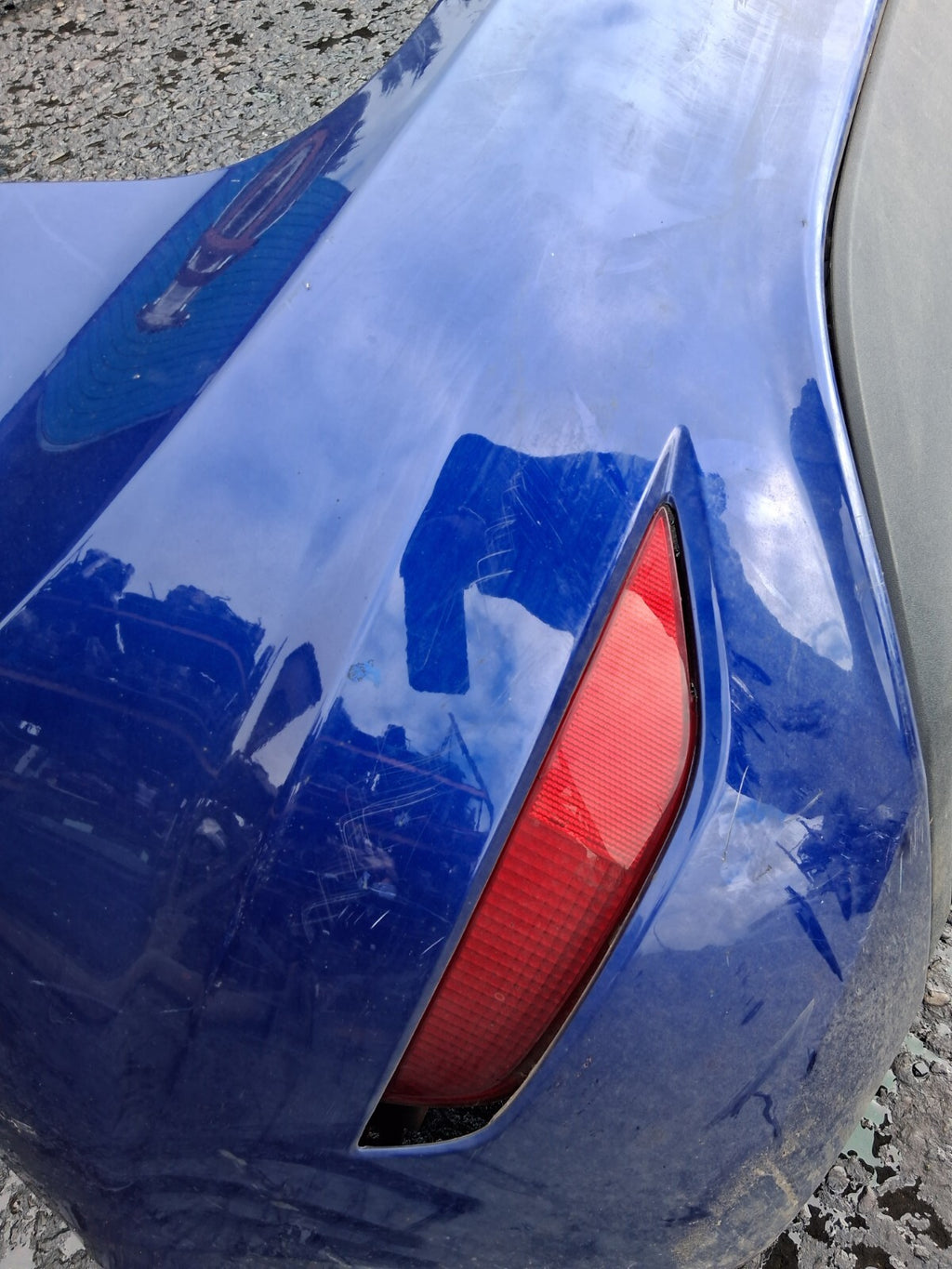 2016 FORD FIESTA MK7 REAR COMPLETE BUMPER BLUE
