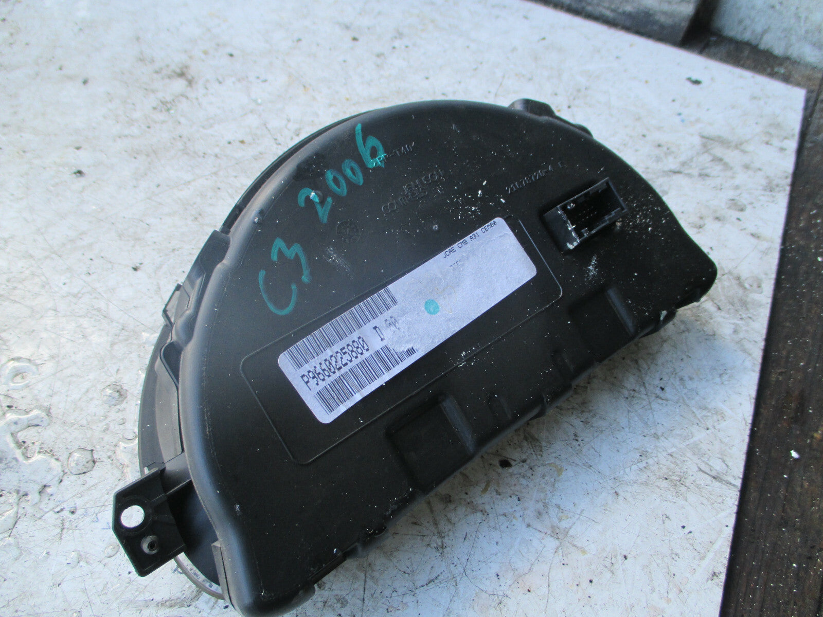 CITROEN C3 2006 1.4 DIESEL SPEEDOMETER INSTRUMENT CLUSTER 9660225880