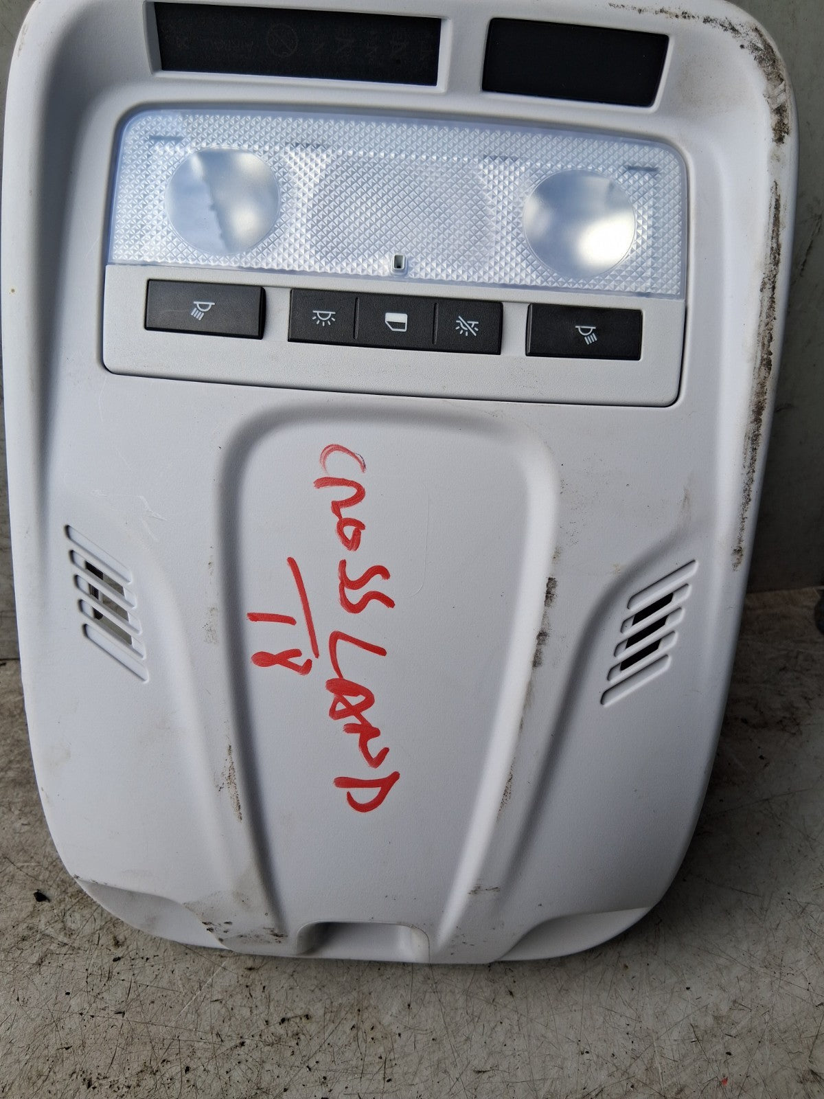 VAUXHALL CROSSLAND X 2018 INTERIOR FRONT ROOF READING COURTESY LIGHT 9823731680