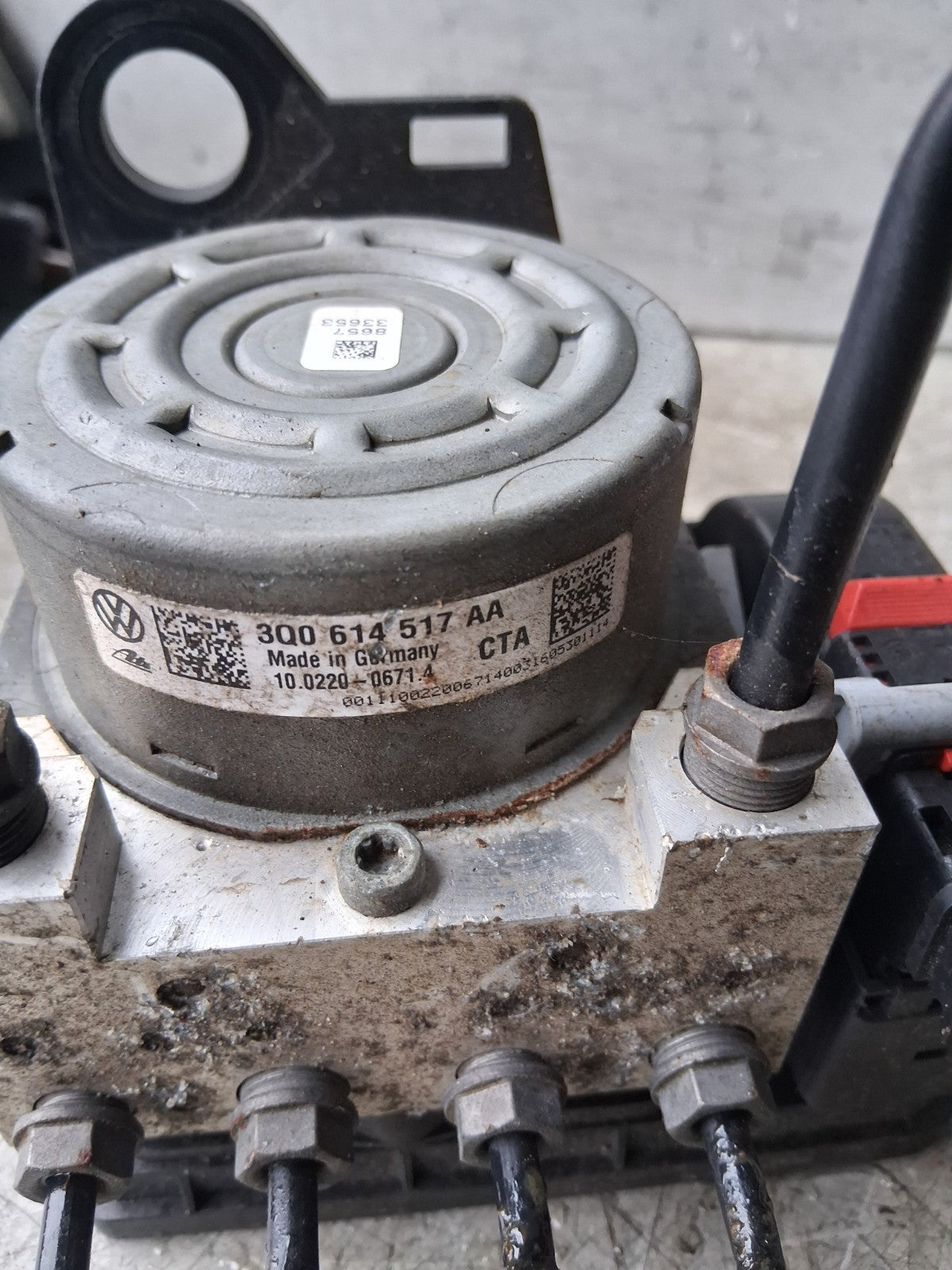 2016 VW VOLKSWAGEN GOL ABS PUMP CONTROL MODULE 3Q0614517AA