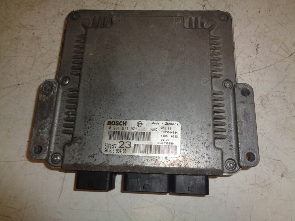 CITROEN XSARA PICASSO 2004 2.0 HDI ECU ENGINE CONTROL MODULE UNIT 9651593480