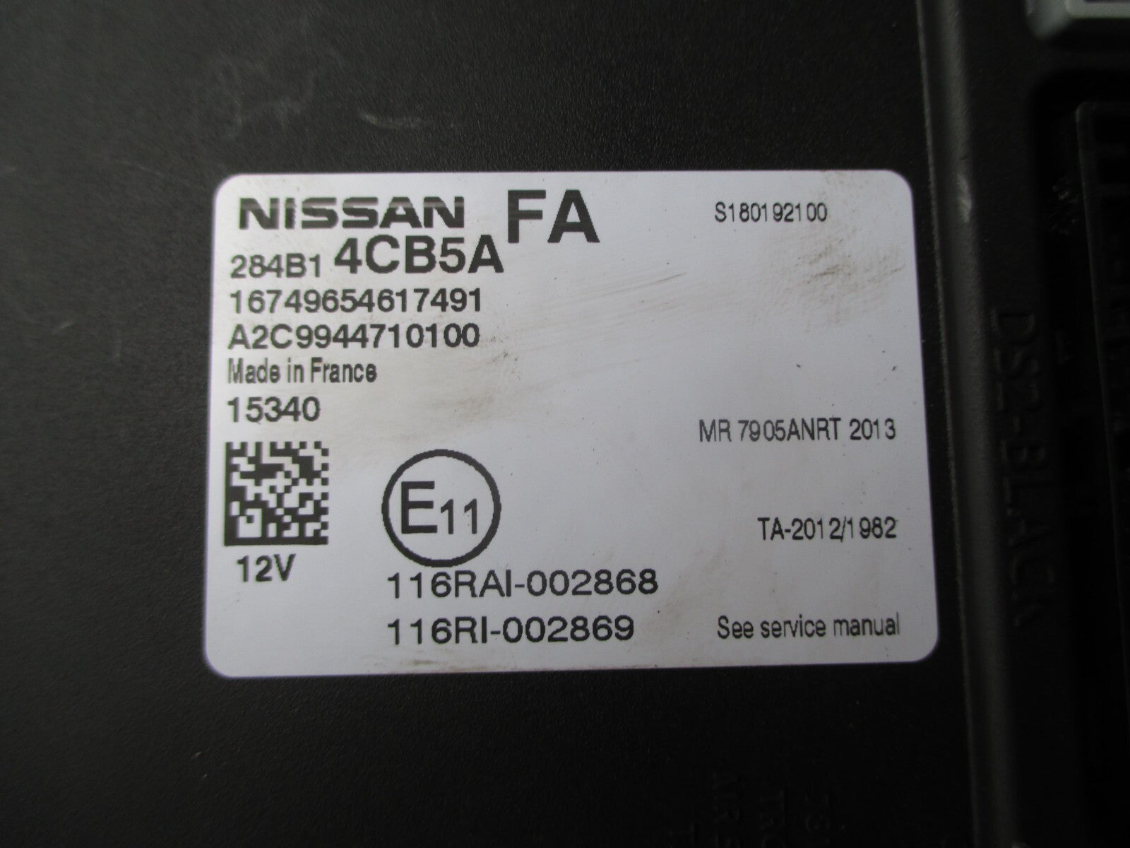 NISSAN QASHQAI MK2 J11 2016 BCM CCM BODY COMFORT CONTROL ECU MODULE 284B14CB5A