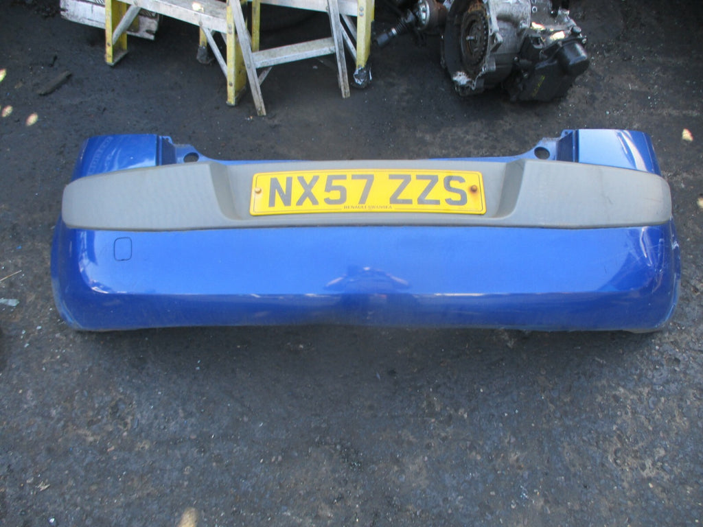RENAULT MEGANE MK2 2007 REAR BUMPER BLUE