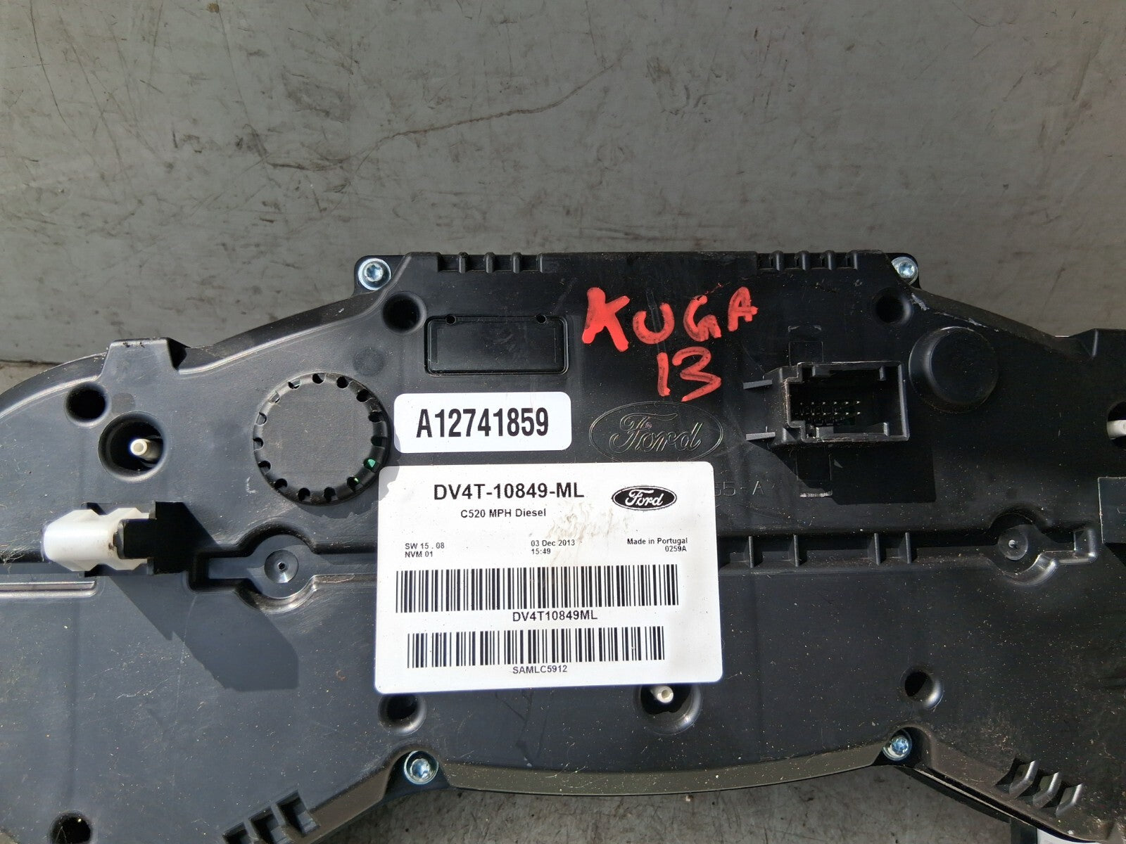2013 FORD KUGA MK2 2.0 DIESEL SPEEDO METER INSTRUMENT CLUSTER DV4T10849ML