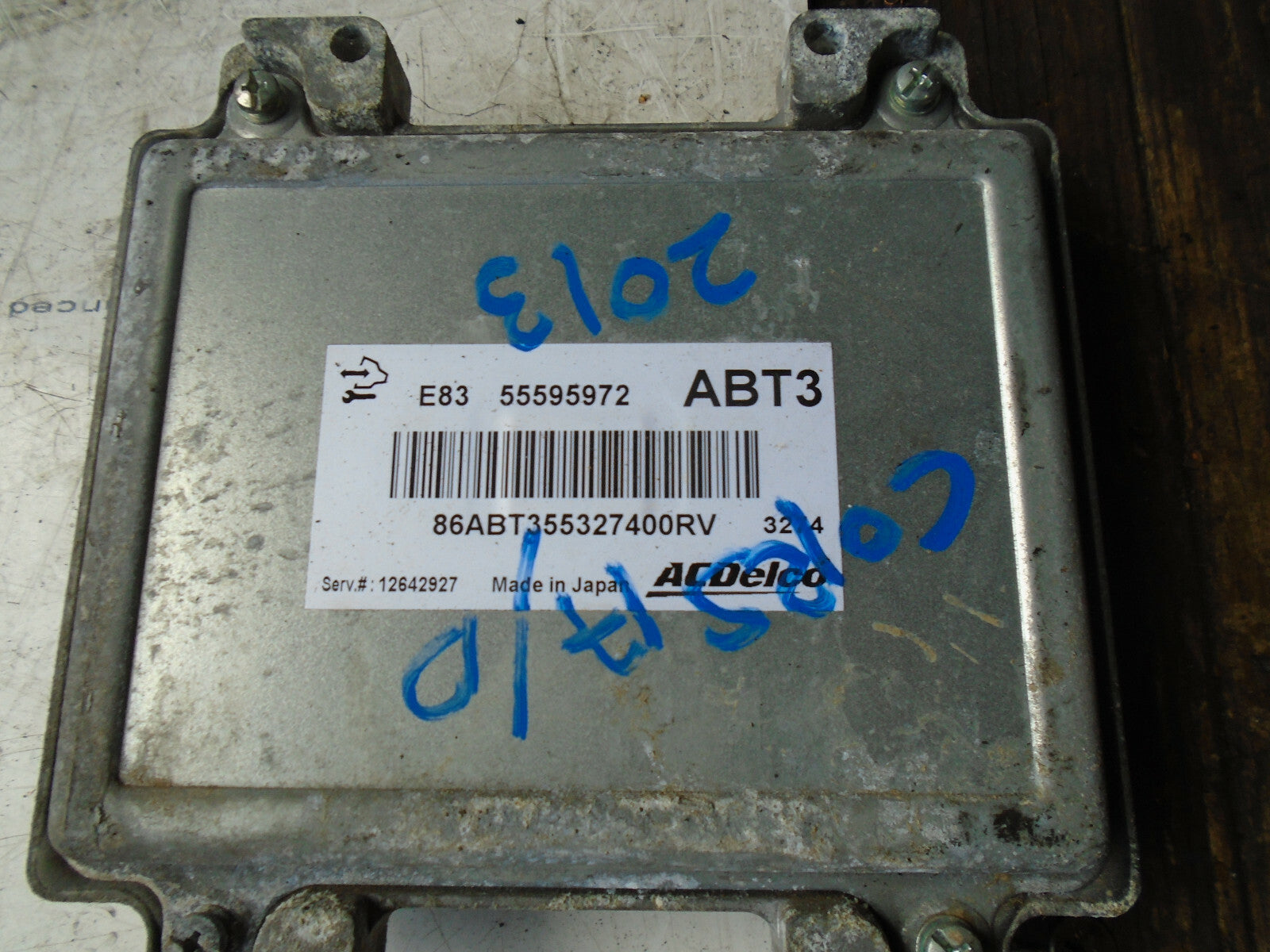 VAUXHALL CORSA D 2013 1.4 PETROL ECU ENGINE CONTROL MODULE 55595972