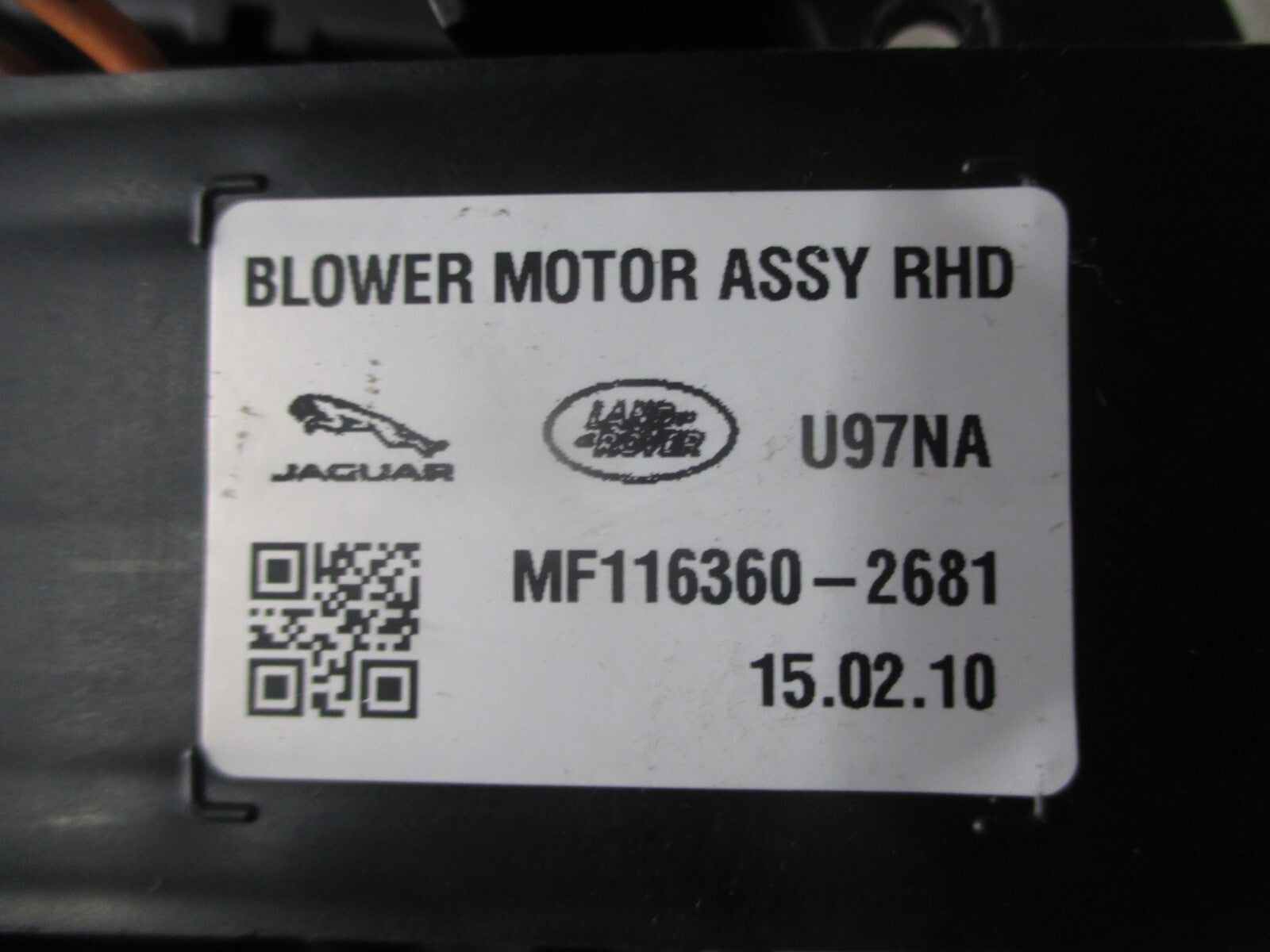 JAGUAR XE X760 2016 HEATER BLOWER MOTOR FAN GX7319E624AA
