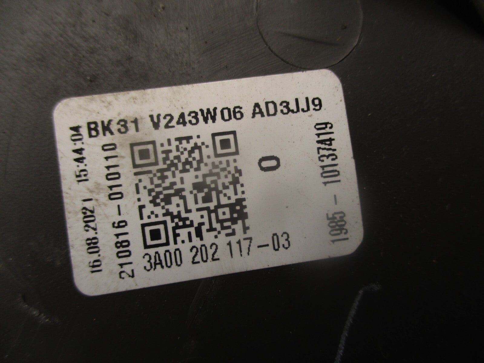 2021 FORD TRANSIT 350 MK8 OSF DRIVER FRONT B PILLAR LOWER TRIM BK31V243W06A