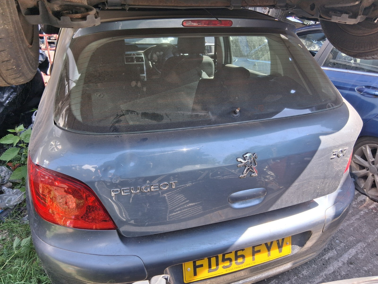 2006 PEUGEOT 307 REAR BOOTLID TAILGATE COMPLETE IRON GREY METALLIC EZWD
