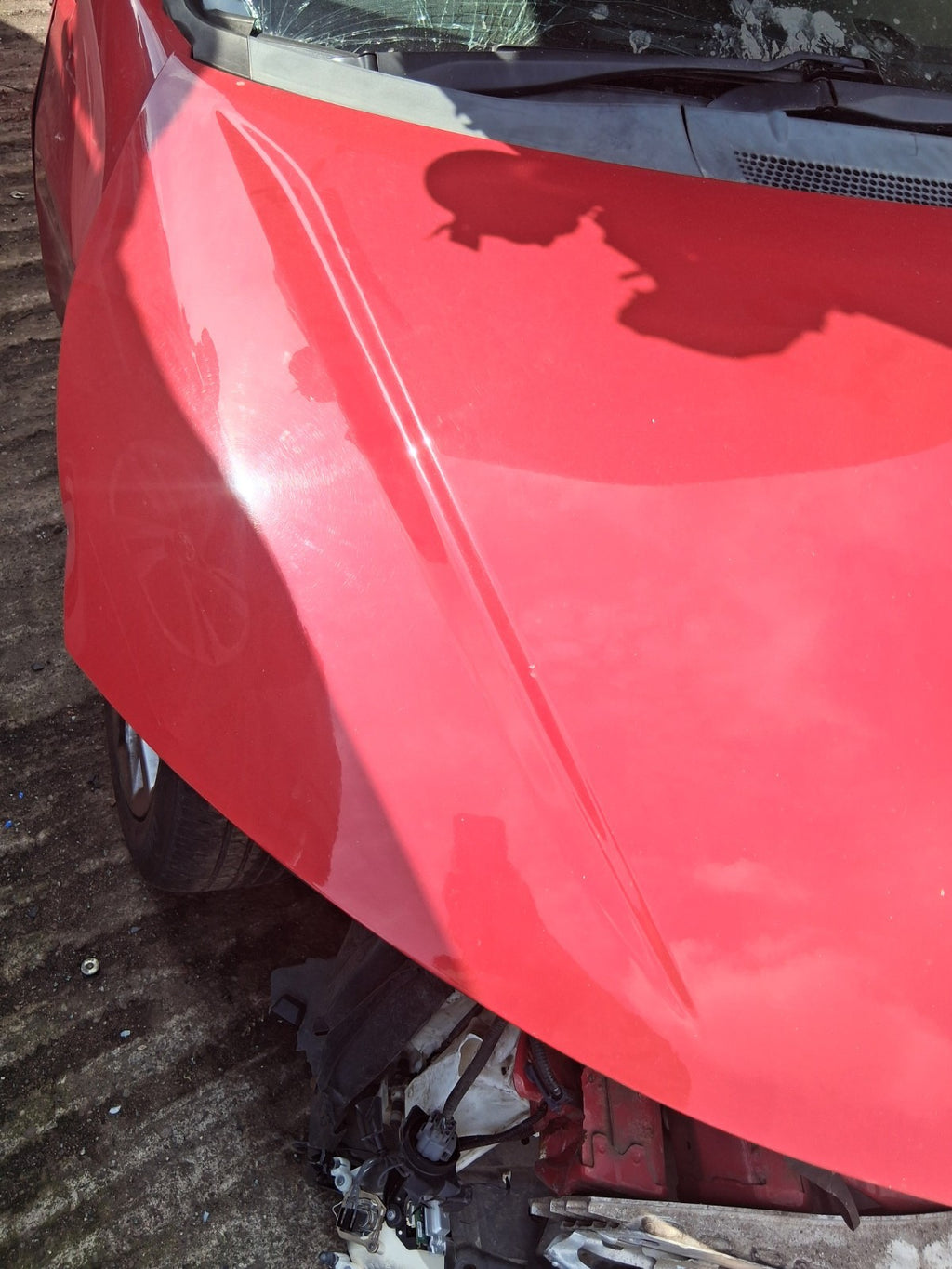 2016 HONDA CIVIC MK9 FACELIFT HATCHBACK FRONT BONNET HOOD PANEL RED R81