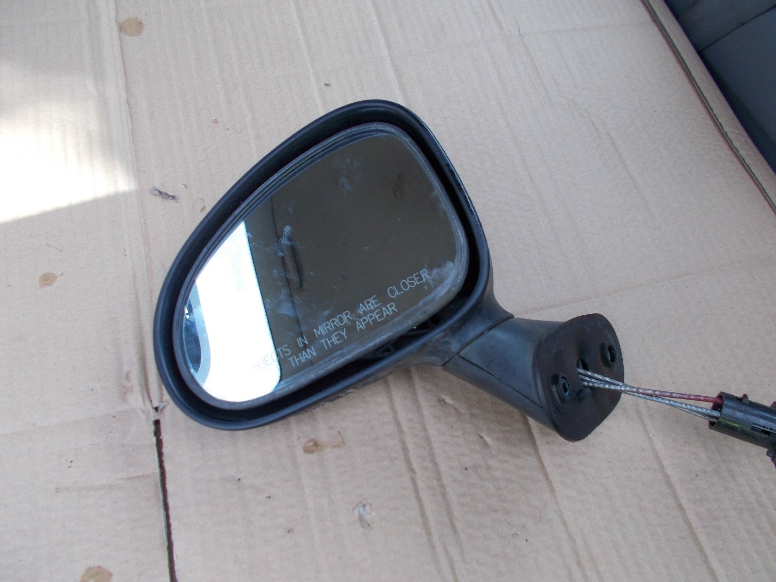 2002 DAEWOO MATIZ NS PASSENGER SIDE MANUAL WING MIRROR E13010140 BLACK