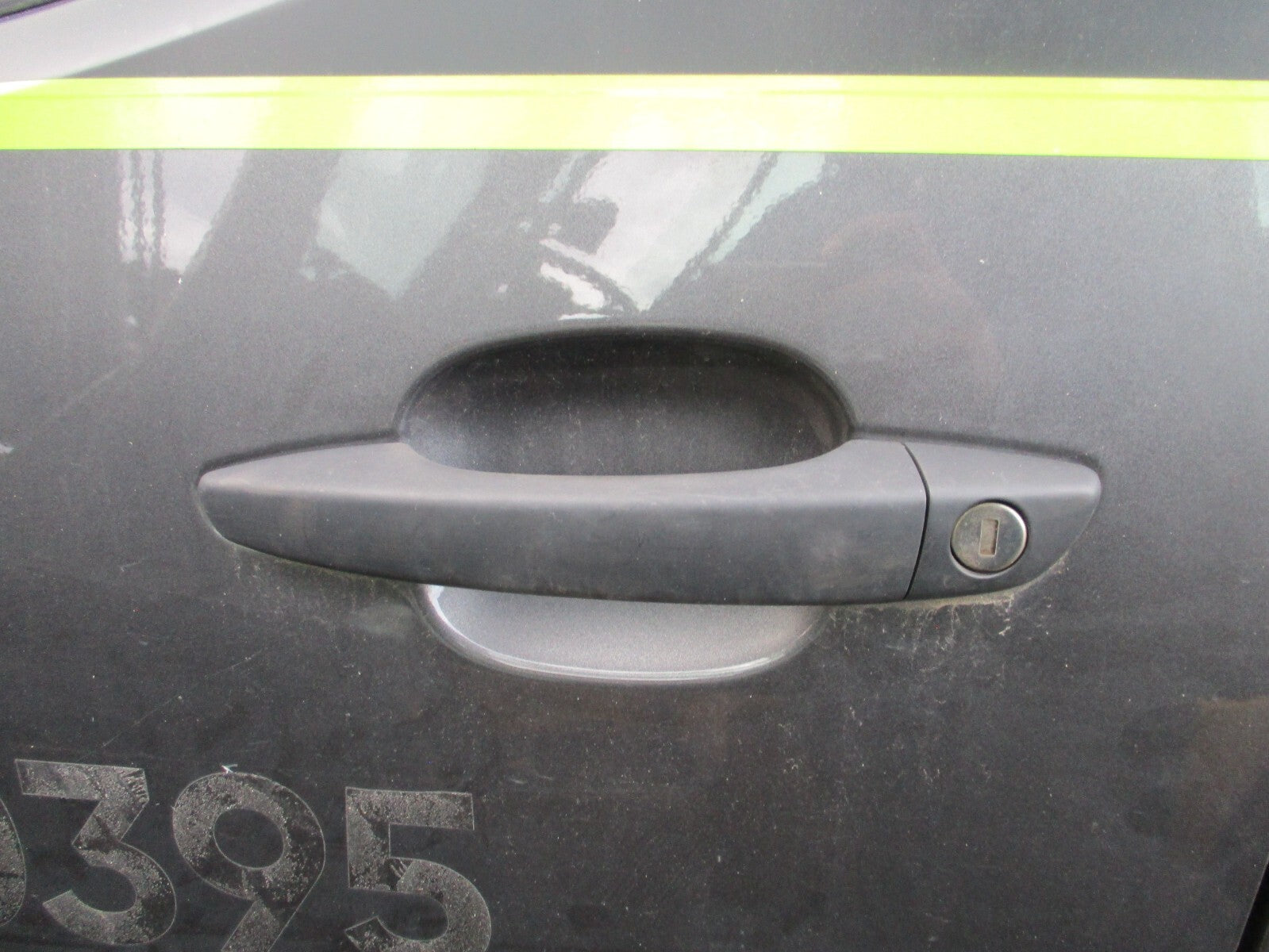 PEUGEOT PARTNER MK3 2022 PASSENGER SIDE FRONT EXTERIOR DOOR HANDLE BLACK PLASTIC