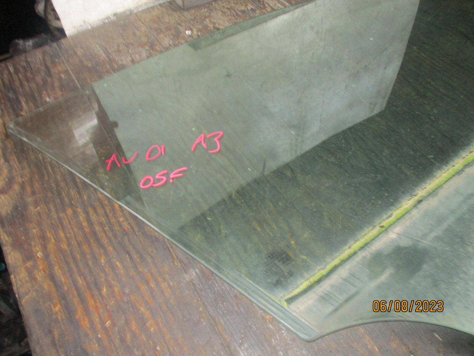 AUDI A3 2013 OSF DRIVER SIDE FRONT WINDOW GLASS