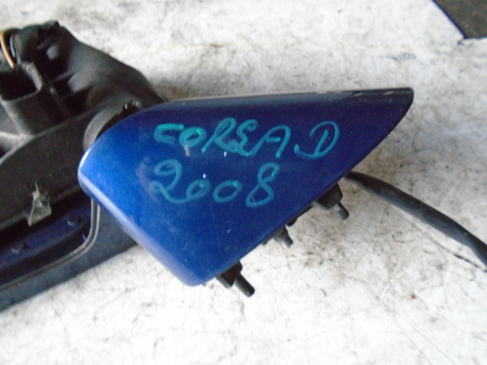 VAUXHALL CORSA D 2008 OSF FRONT DRIVER SIDE WING MIRROR BLUE