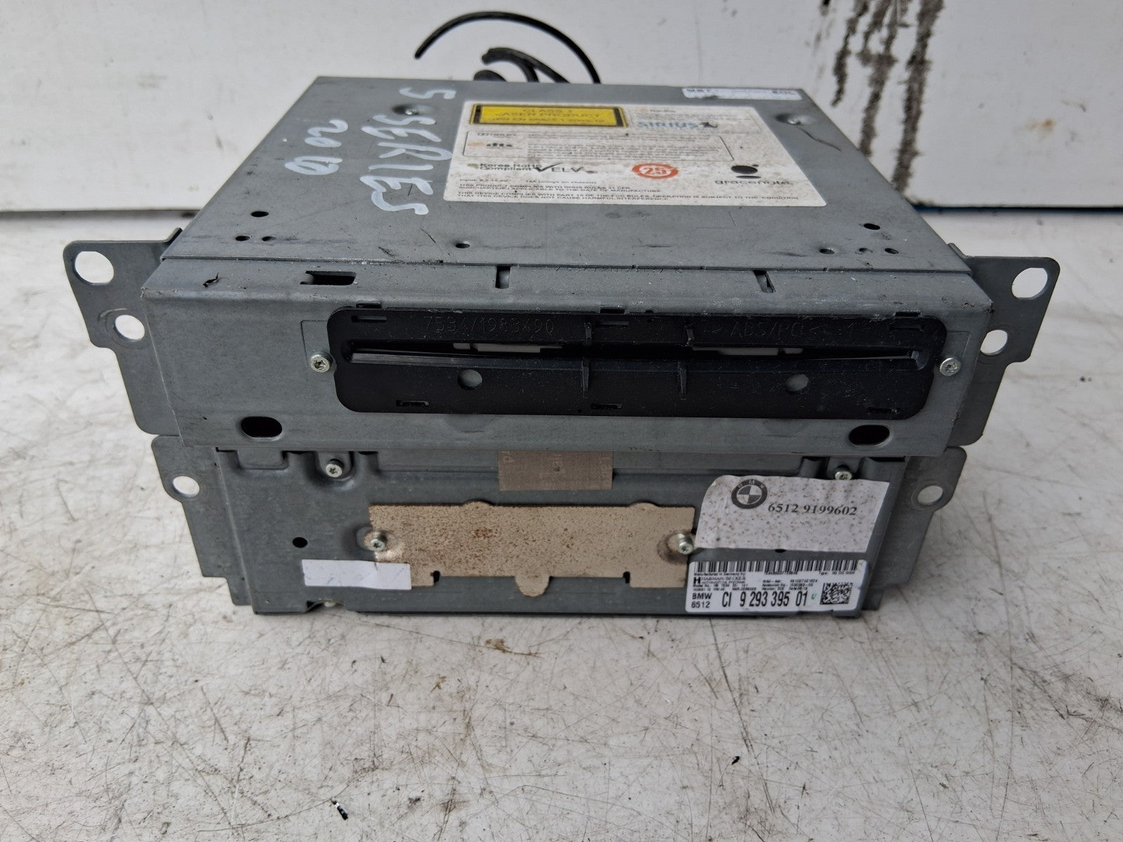2010 BMW 5 SERIES F10 RADIO CD PLAYER STEREO HEAD UNIT 9293395