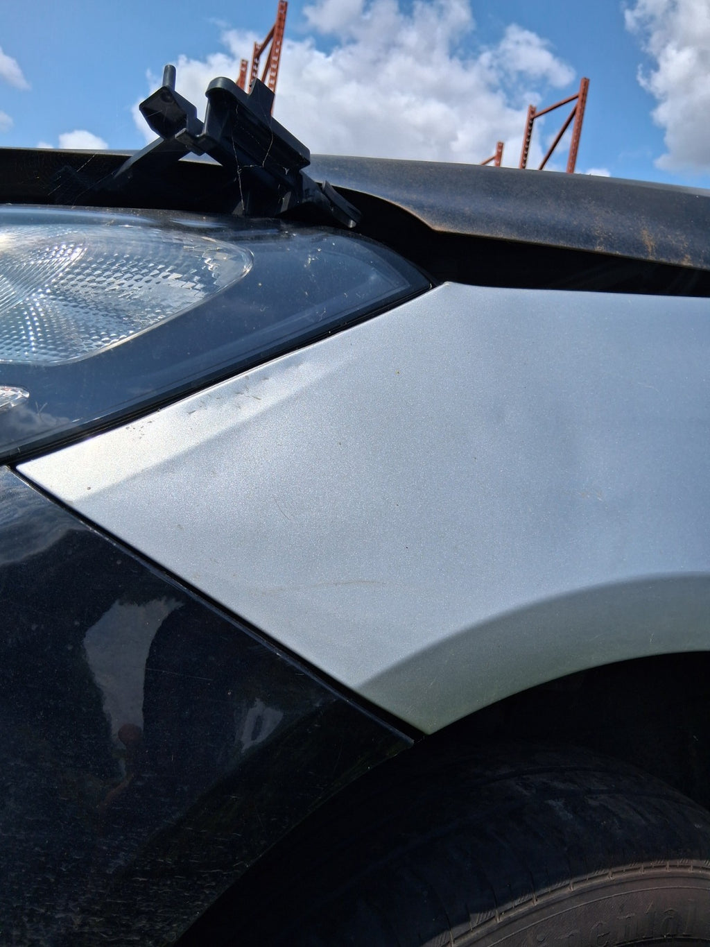 2017 VAUXHALL CORSA E 3 DOOR NS PASSENGER SIDE LEFT WING PANEL SILVER Z176