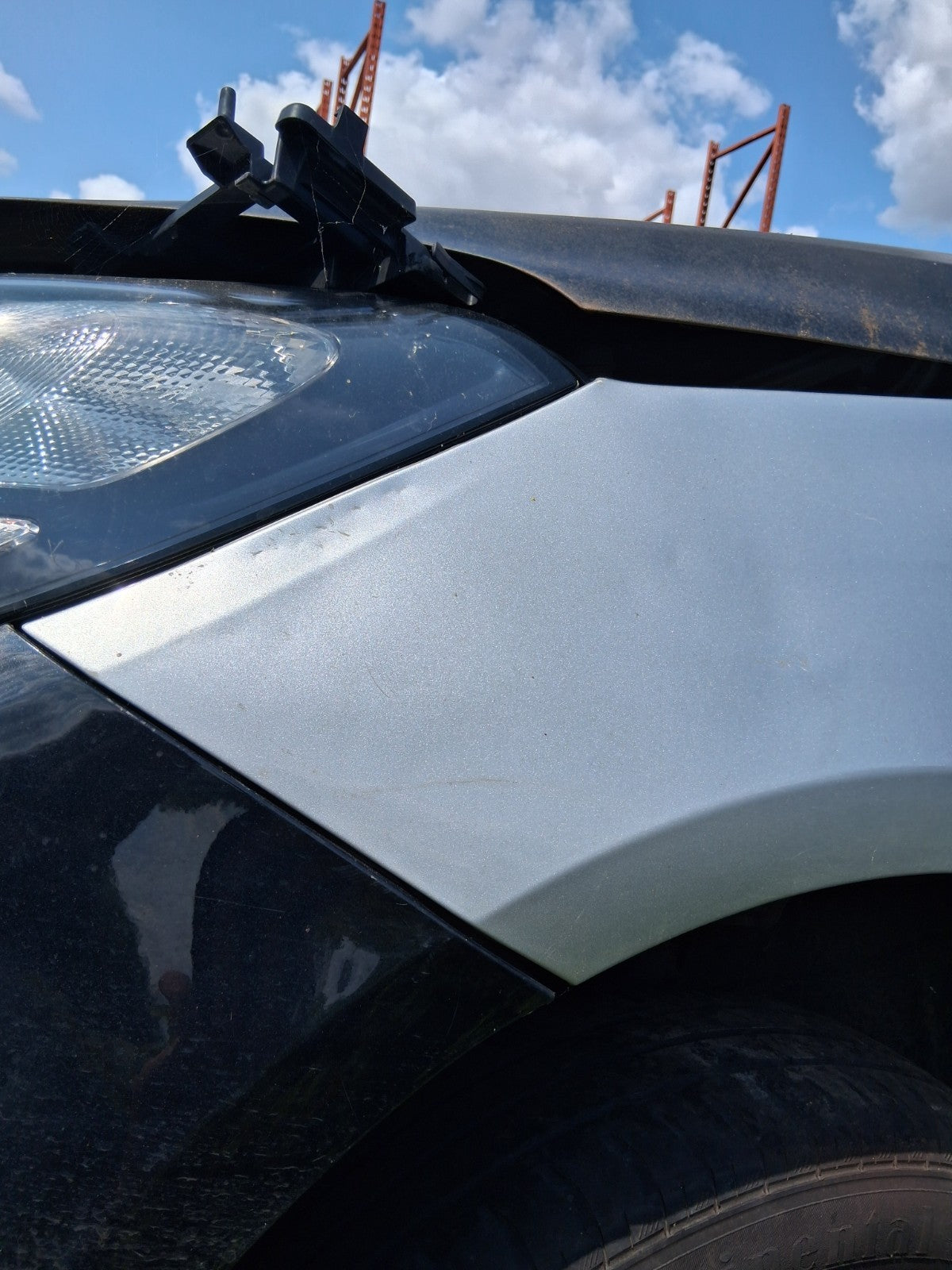 2017 VAUXHALL CORSA E 3 DOOR NS PASSENGER SIDE LEFT WING PANEL SILVER Z176