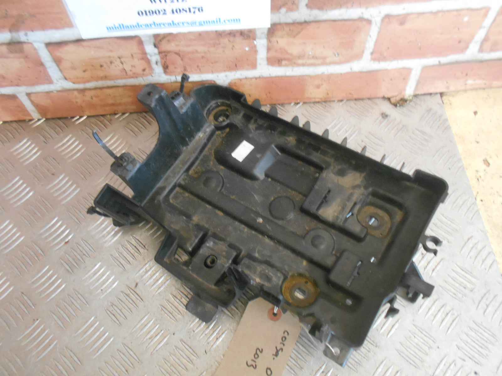 VAUXHALL CORSA D 2013 ENGINE BAY BATTERY TRAY