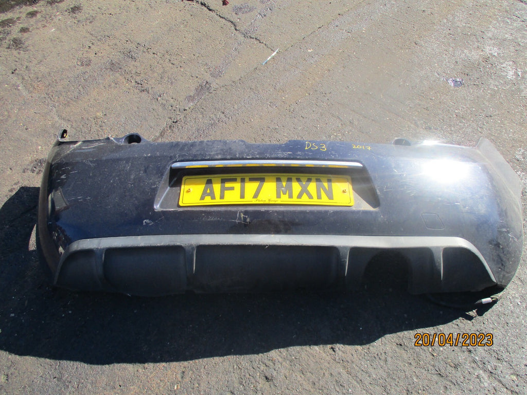CITROEN DS3 2017 REAR COMPLETE BUMPER PURPLE BLUE