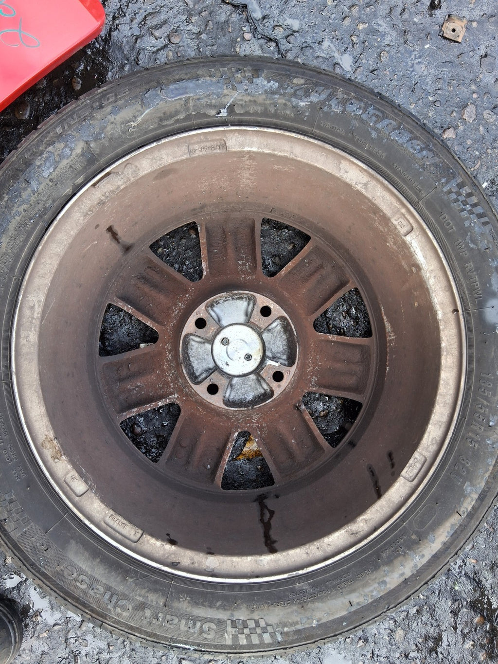 2008 CITROEN C2 15 INCH ALLOY WHEEL WITH TYRE 185/55R15