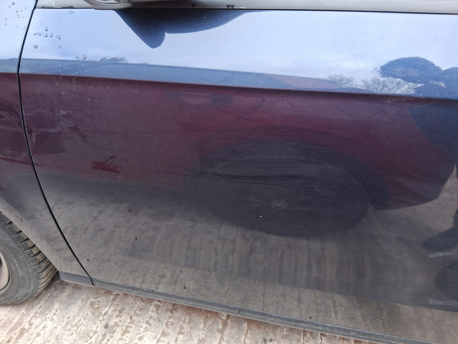 2014 VW VOLKSWAGEN PASSAT B7 SALOON NSF PASSENGER SIDE FRONT LEFT BARE DOOR BLUE