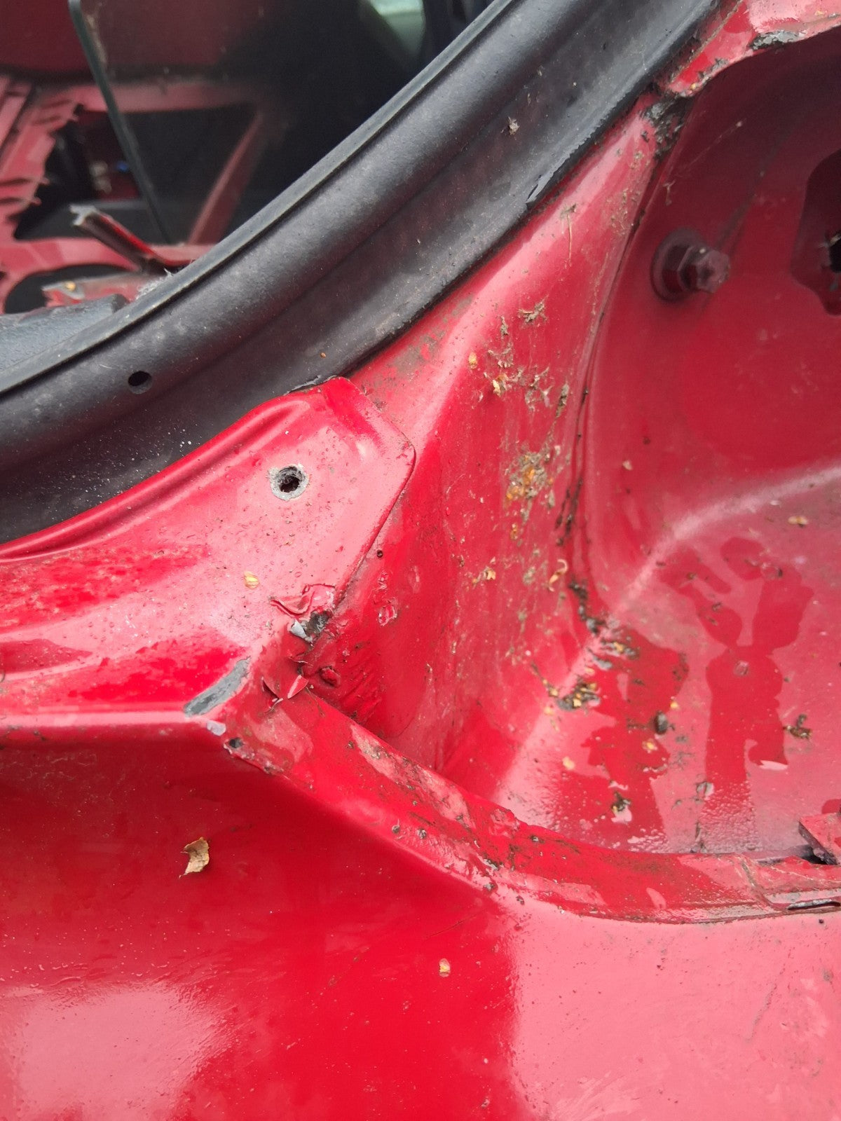 2014 VW VOLKSWAGEN SCIROCCO MK3 COMPLETE REAR BUMPER WITH PDC SALSA RED LA3H
