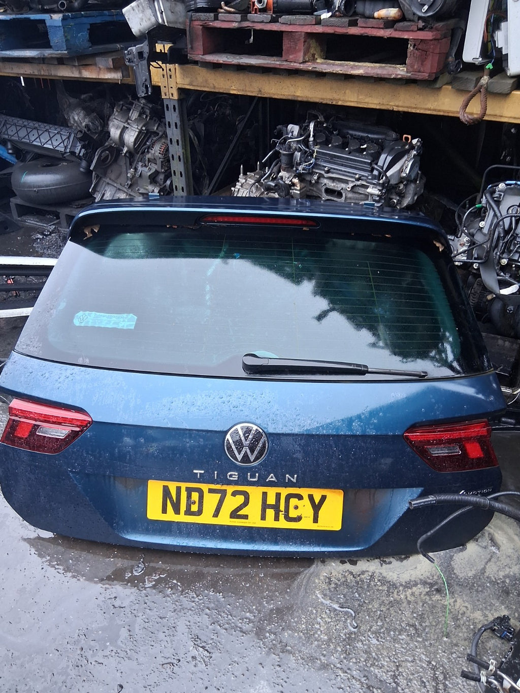 2023 VOLKSWAGEN TIGUAN MK2 FACELIFT BARE TAILGATE BOOTLID CARIBBEAN BLUE LD5N