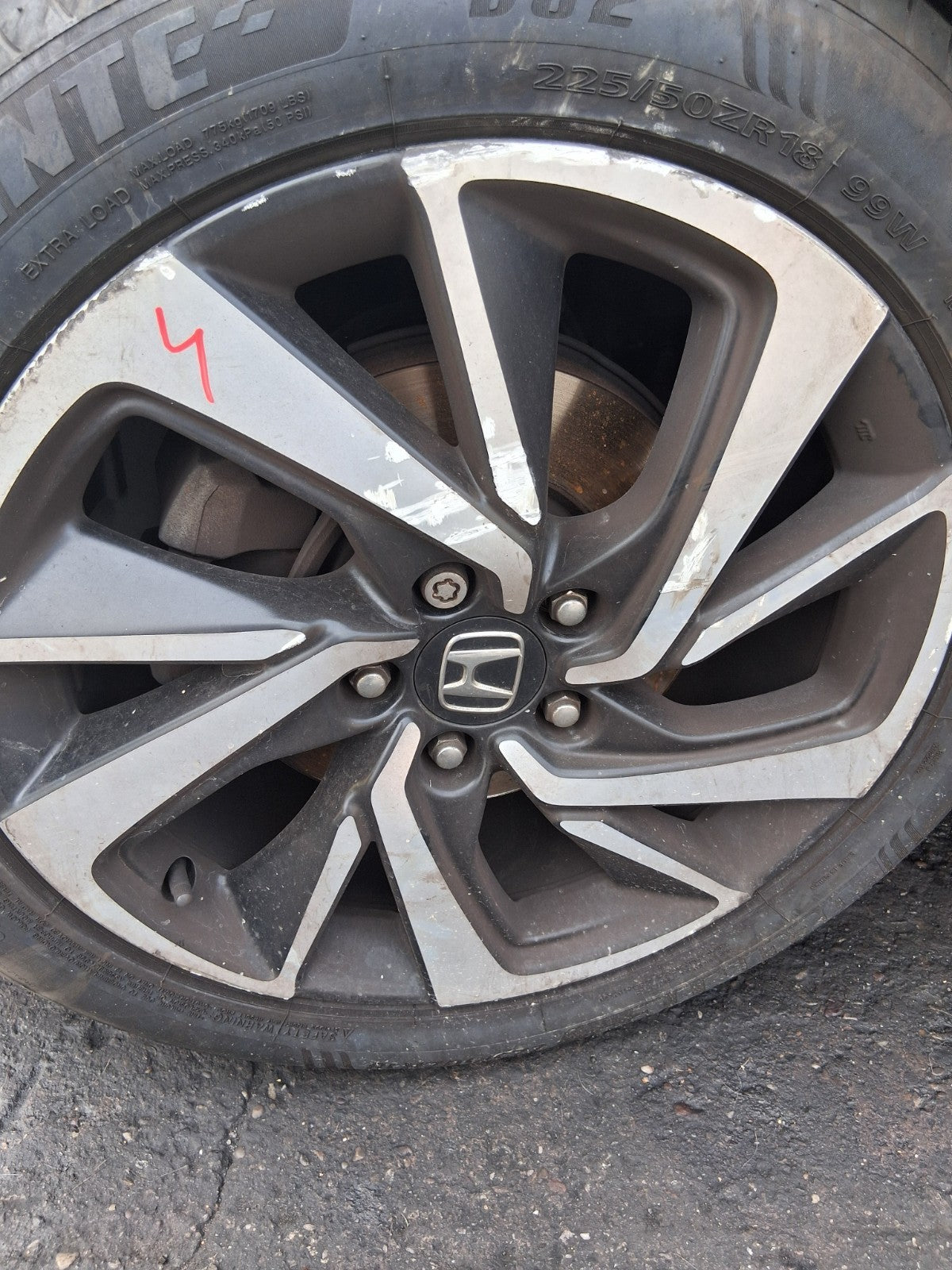 2020 HONDA HR-V FACELIFT 18 INCH ALLOY WHEEL WITH TYRE 225/50R18