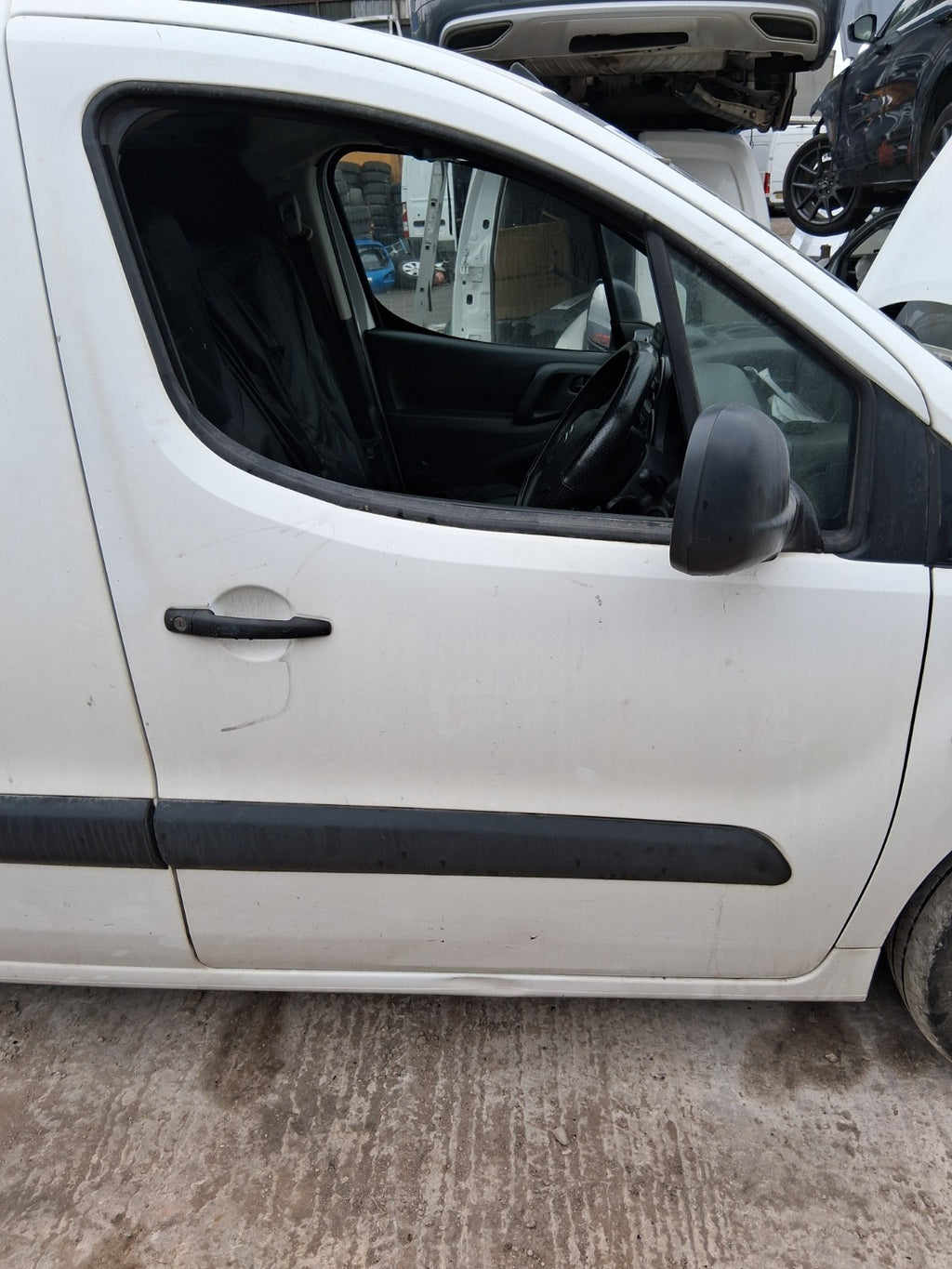 2017 CITROEN BERLINGO MK2 OSF DRIVER SIDE FRONT RIGHT BARE DOOR WHITE