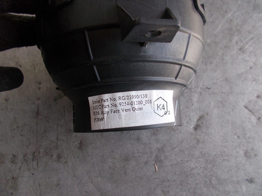 MINI COOPER ONE 2007 NSF/ PASSENGER SIDE FRONT DASHBOARD AIR VENT FAN RG23990130