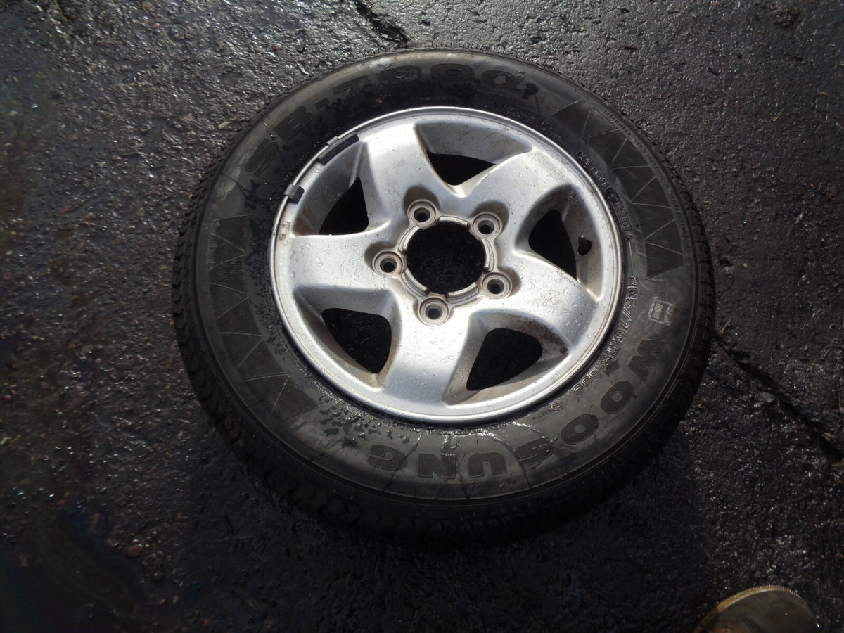 KIA SPORTAGE MK1 1994-2003 ALLOY WHEEL WITH TYRE 205/70R15