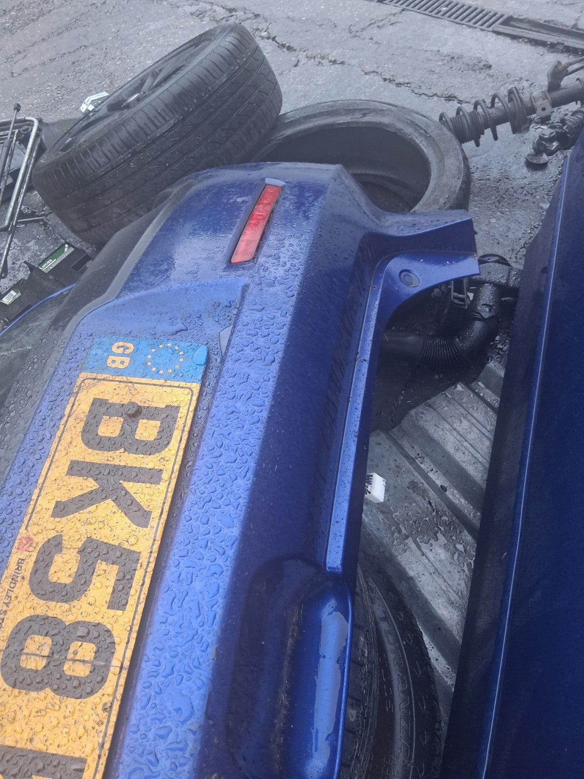 2008 MAZDA 3 BL TAKARA COMPLETE REAR BUMPER BLUE