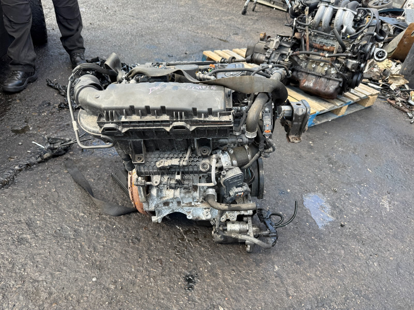 2016 CITROEN DS3 1.2 PETROL ENGINE COMPLETE HN01 DAMAGED