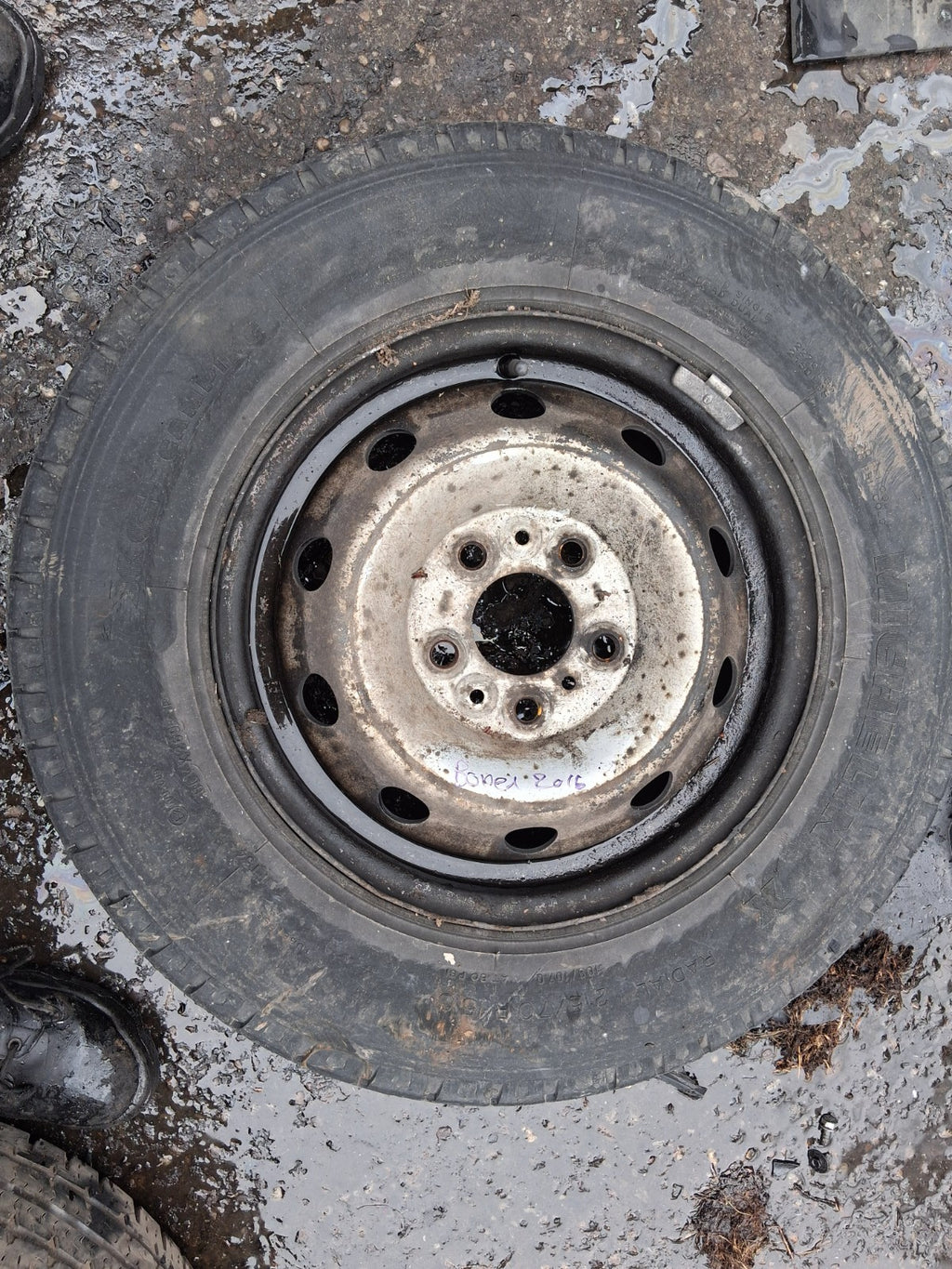 2016 PEUGEOT BOXER MK3 15 INCH STEEL WHEEL WITH TYRE 215/70R15