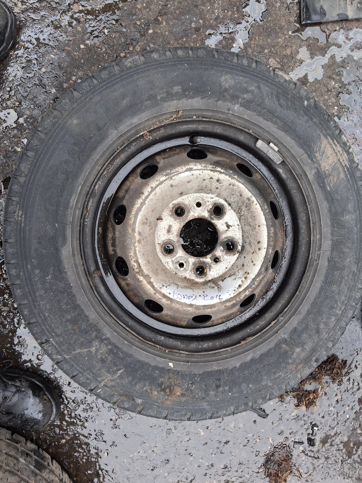 2016 PEUGEOT BOXER MK3 15 INCH STEEL WHEEL WITH TYRE 215/70R15