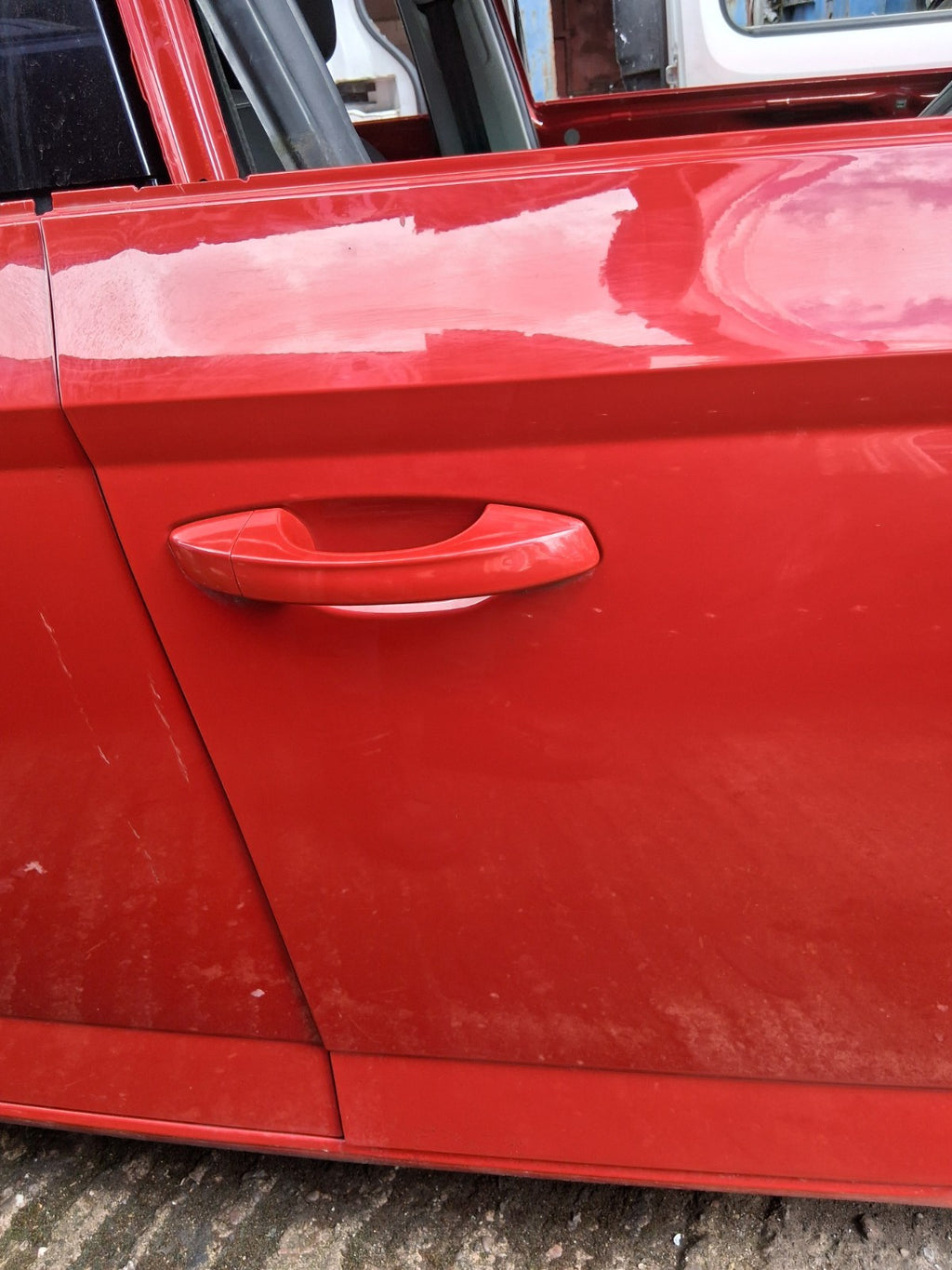 2019 SKODA FABIA MK3 NJ HATCHBACK OSF DRIVER SIDE FRONT BARE DOOR CORIDA RED F3K