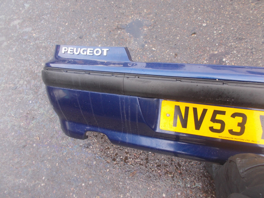 PEUGEOT 406 8B SALOON 1999-2003 FACELIFT REAR BUMPER BLUE