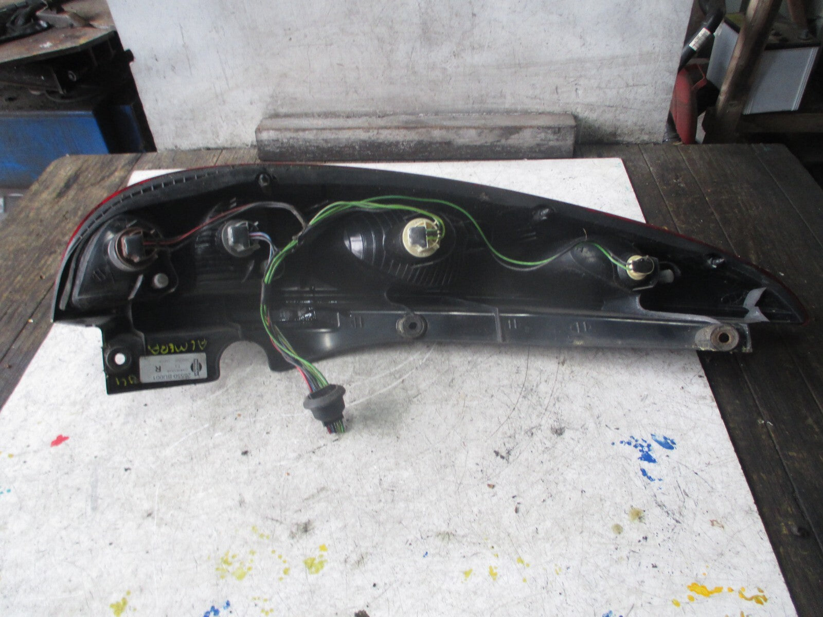 NISSAN ALMERA 2004 OSR DRIVER SIDE REAR LIGHT