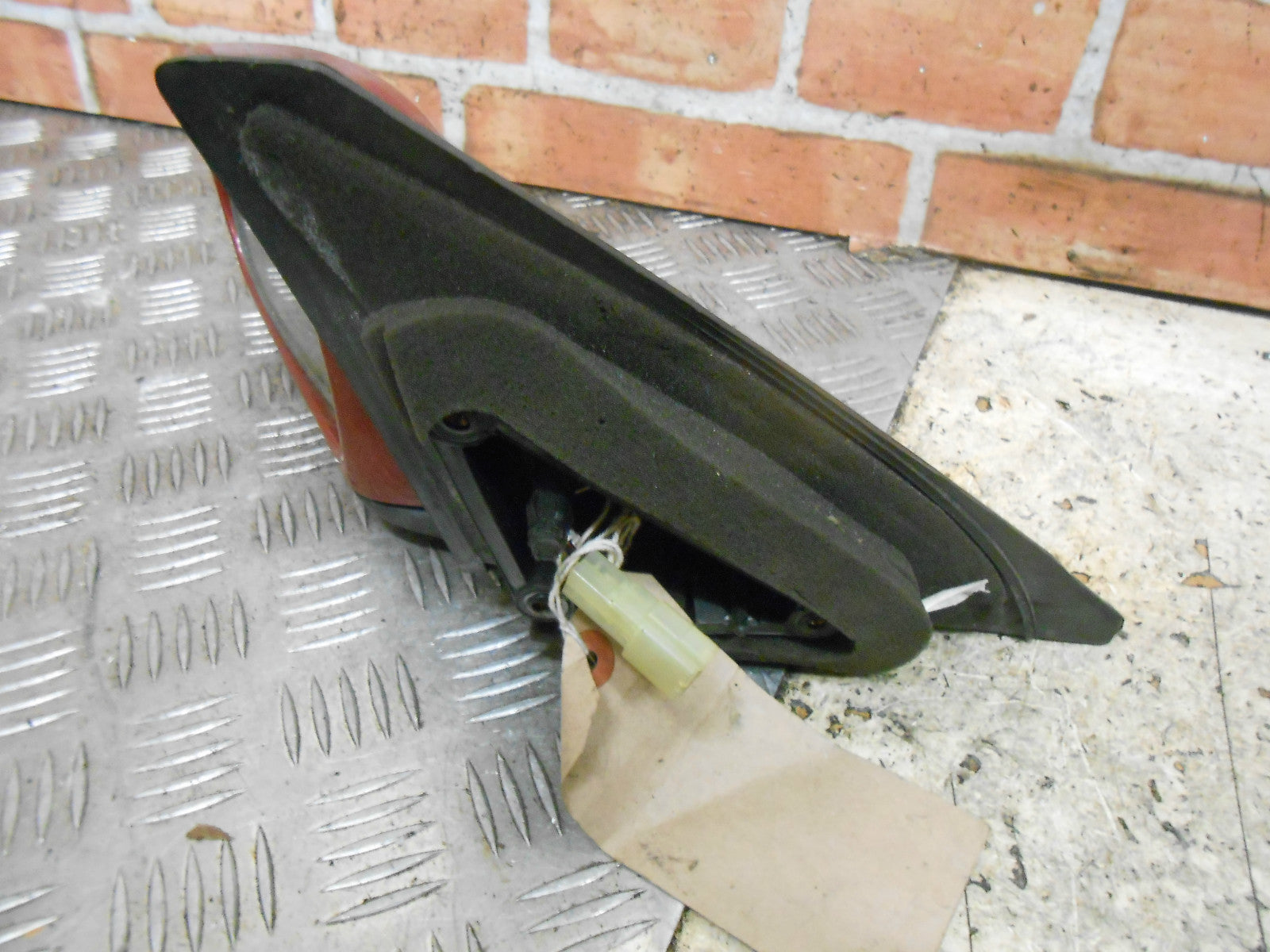 KIA SHUMA FB MK1 2001 NS PASSENGER SIDE ELECTRIC DOOR WING MIRROR RED