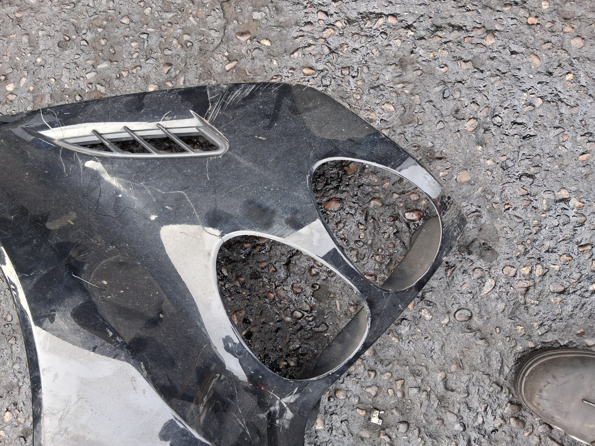 2008 SMART FORTWO REAR BUMPER LEFT PASSENGER SIDE SECTION BLACK