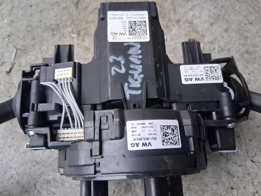 2023 VOLKSWAGEN TIGUAN MK2 INDICATOR WIPER COMBINATION SWITCH STALK SQUIB RING