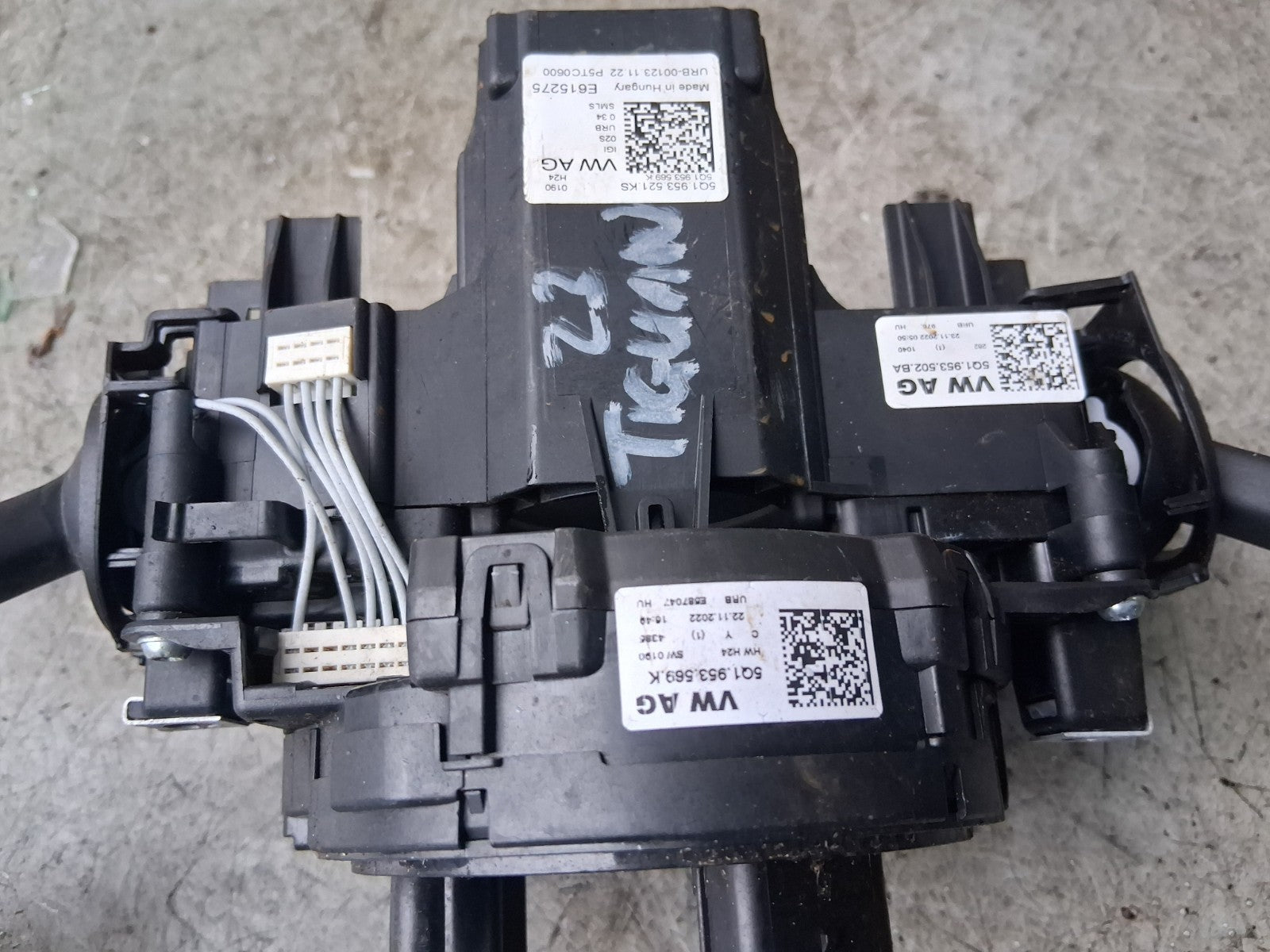 2023 VOLKSWAGEN TIGUAN MK2 INDICATOR WIPER COMBINATION SWITCH STALK SQUIB RING