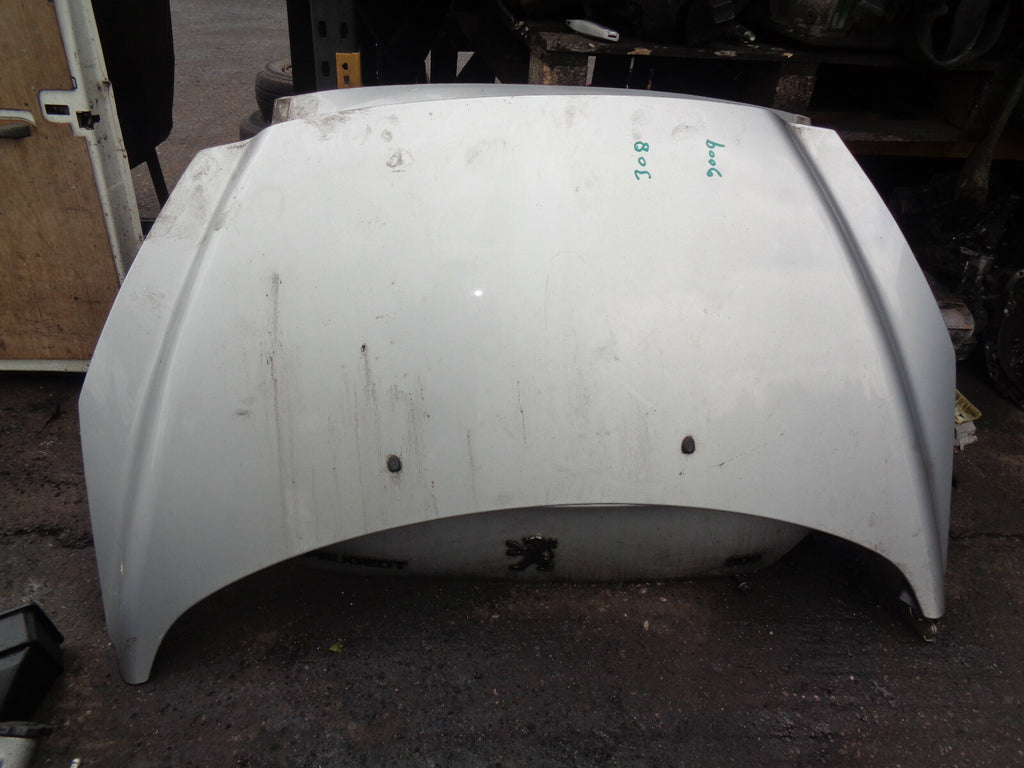 PEUGEOT 308 2008 FRONT COMPLETE BONNET HOOD SILVER