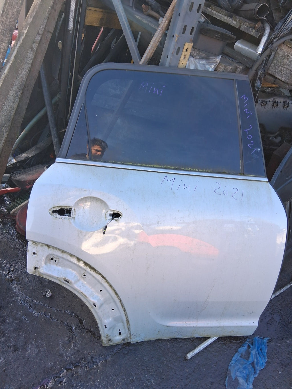 2021 BMW MINI COUNTRYMAN F60 OSR DRIVER SIDE REAR RIGHT BARE DOOR