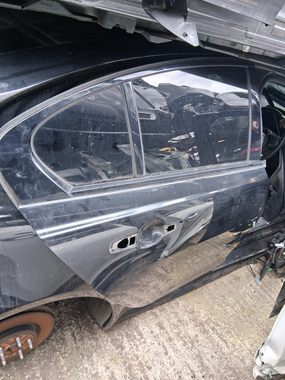 2017 JAGUAR XE OSR DRIVER SIDE REAR RIGHT BARE DOOR BLACK
